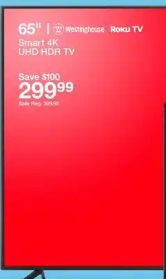 Target 65 Smart 4K UHD HDR TV offer