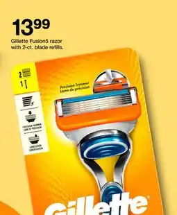 Target Gillette Fusion5 razor with 2-ct. blade refills offer