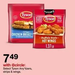 Target Tyson Any'tizers, strips & wings offer
