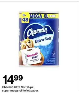 Target Charmin Ultra Soft 8-pk. super mega roll toilet paper offer