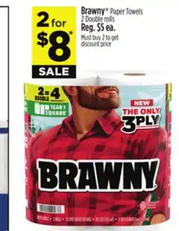 Dollar General Brawny Paper Towels offer