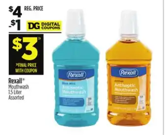 Dollar General Rexall Mouthwash offer