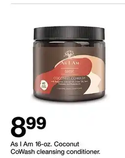 Target As I Am 16-oz. Coconut CoWash cleansing conditioner offer