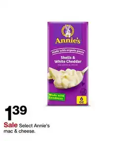 Target Select Annie's mac & cheese offer