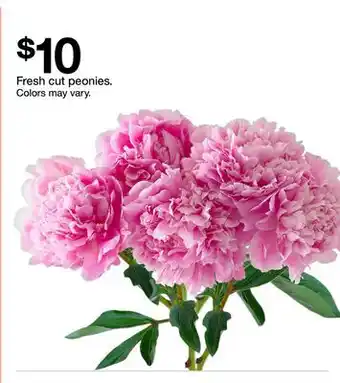 Target Fresh cut peonies offer