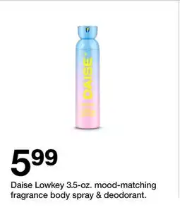 Target Daise Lowkey 3.5-oz. mood-matching fragrance body spray & deodorant offer