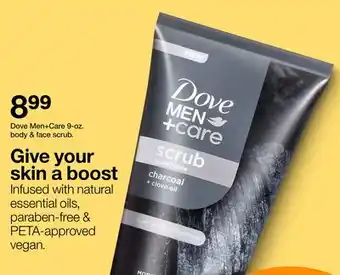 Target Dove Men + Care 9-oz. body & face scrub offer