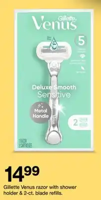 Target Gillette Venus razor with shower holder & 2-ct. blade offer