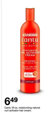 Target Cantu 12-oz. moisturizing natural curl activator hair cream offer