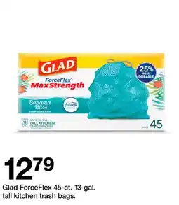 Target Glad ForceFlex 45-ct. 13-gal. tall kitchen trash bags offer