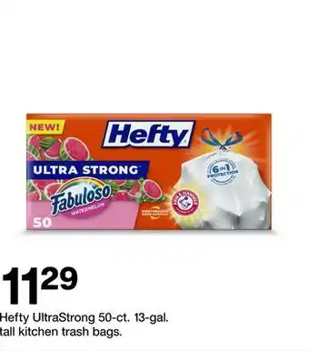 Target Hefty UltraStrong 50-ct. 13-gal. tall kitchen trash bags offer