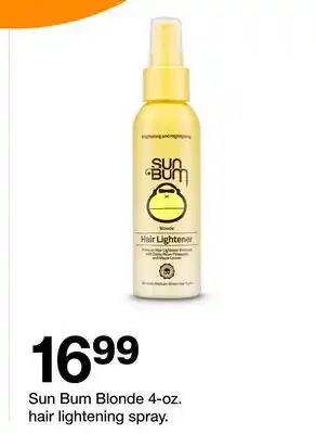 Target Sun Bum Blonde 4-oz. hair lightening spray offer