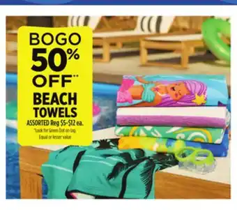 Dollar General BEACH TOWELS offer