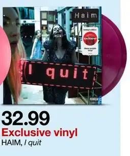 Target HAIM, I quit offer