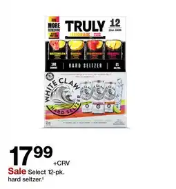 Target Select 12-pk. hard seltzer.‡ offer