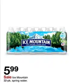 Target Ice Mountain 32-pk. water offer