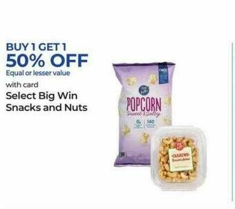 Rite Aid Big Win Snacks And Nuts offer