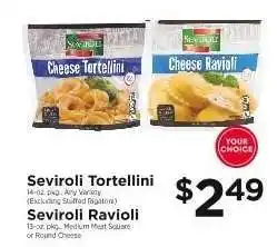 ShopRite Seviroli Tortellini or Ravioli offer