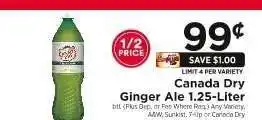 ShopRite Canada Dry Ginger Ale offer
