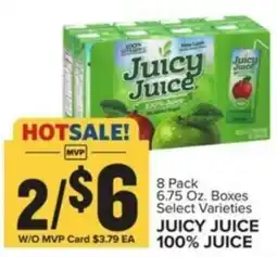 Food Lion Juicy juice 100% juice offer