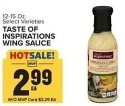 Food Lion Taste of inspirations wing sauce offer