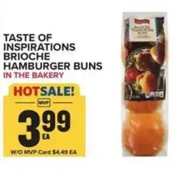 Food Lion Taste of inspirations hamburger buns offer
