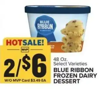 Food Lion Blue ribbon frozen dairy dessert offer