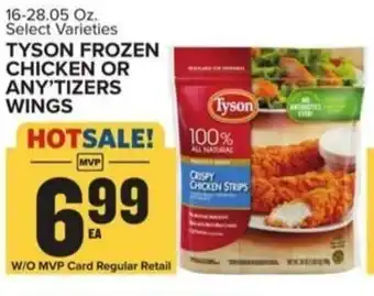 Food Lion Tyson frozen chicken or any'tizers wings offer