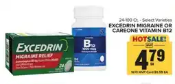 Food Lion Excedrin migraine or careone vitamin B12 offer