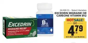 Food Lion Excedrin migraine or careone vitamin B12 offer