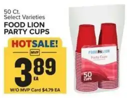 Food Lion Food lion party cups offer