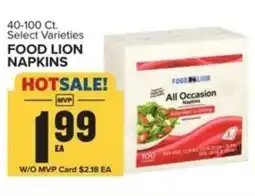 Food Lion Food lion napkins offer