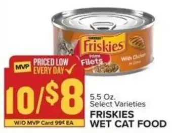 Food Lion Friskies wet cat food offer