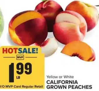 Food Lion California grown peaches offer