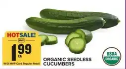 Food Lion Organic seedless cucumbers offer