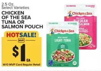 Food Lion Chicken of the sea tuna or salmon pouch offer