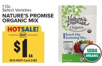 Food Lion Nature's promise organic mix offer