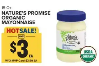 Food Lion Nature's promise organic mayonnaise offer
