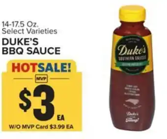 Food Lion Duke's BBQ sauce offer