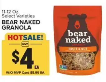 Food Lion Bear naked granola offer