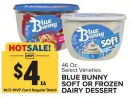 Food Lion Blue bunny soft or frozen dairy dessert offer