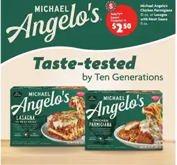 Family Dollar Michael Angelo's Chicken Parmigiana 10 oz. or Lasagna with Meat Sauce 11 oz offer