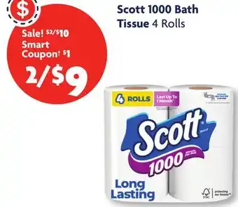 Family Dollar Scott 1000 Bath Tissue offer