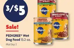 Family Dollar PEDIGREE Wet Dog Food offer