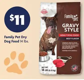 Family Dollar Family Pet Dry Dog Food offer