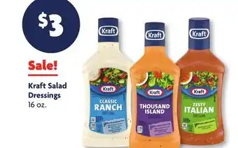 Family Dollar Kraft Salad Dressings offer