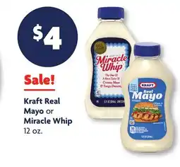 Family Dollar Kraft Real Mayo or Miracle Whip offer