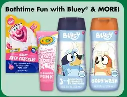 Dollar Tree Bathtime Fun with Bluey & MORE! offer