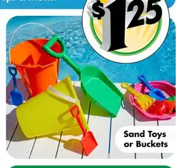 Dollar Tree Sand Toys or Buckets offer