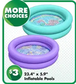 Dollar Tree 23.4 x 5.9 Inflatable Pools offer